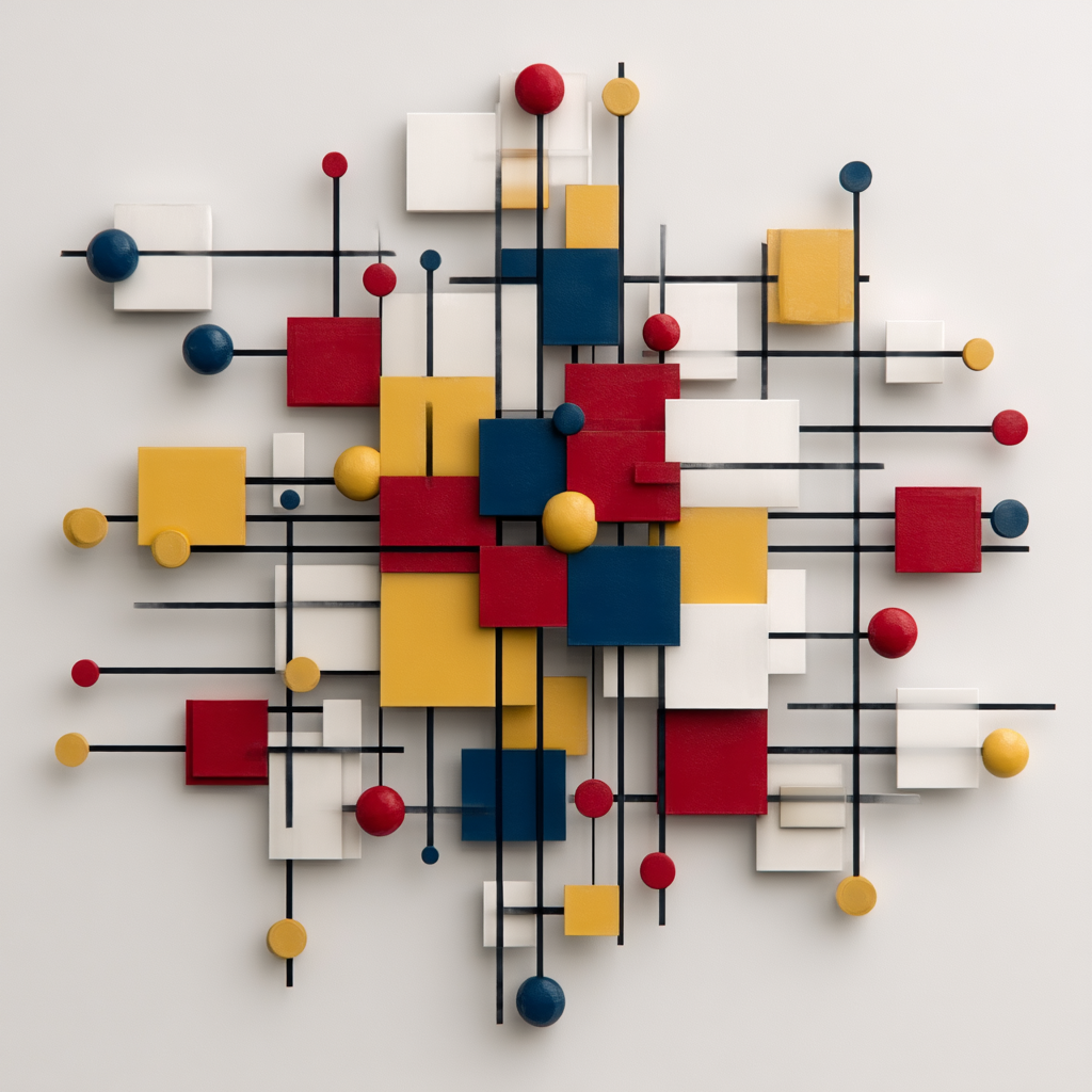 Piet Mondriaan BoogieWoogie in the Midjourney mix